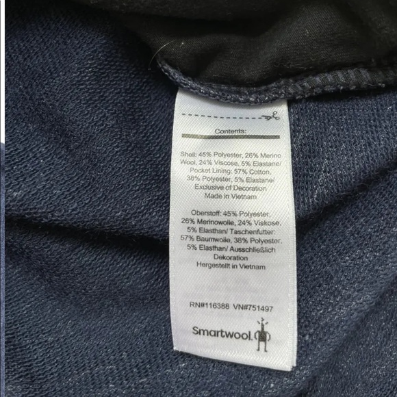 Smartwool Womens Sz XS Active Reset Romper Heather Blue Merino Blend - Picture 7 of 7